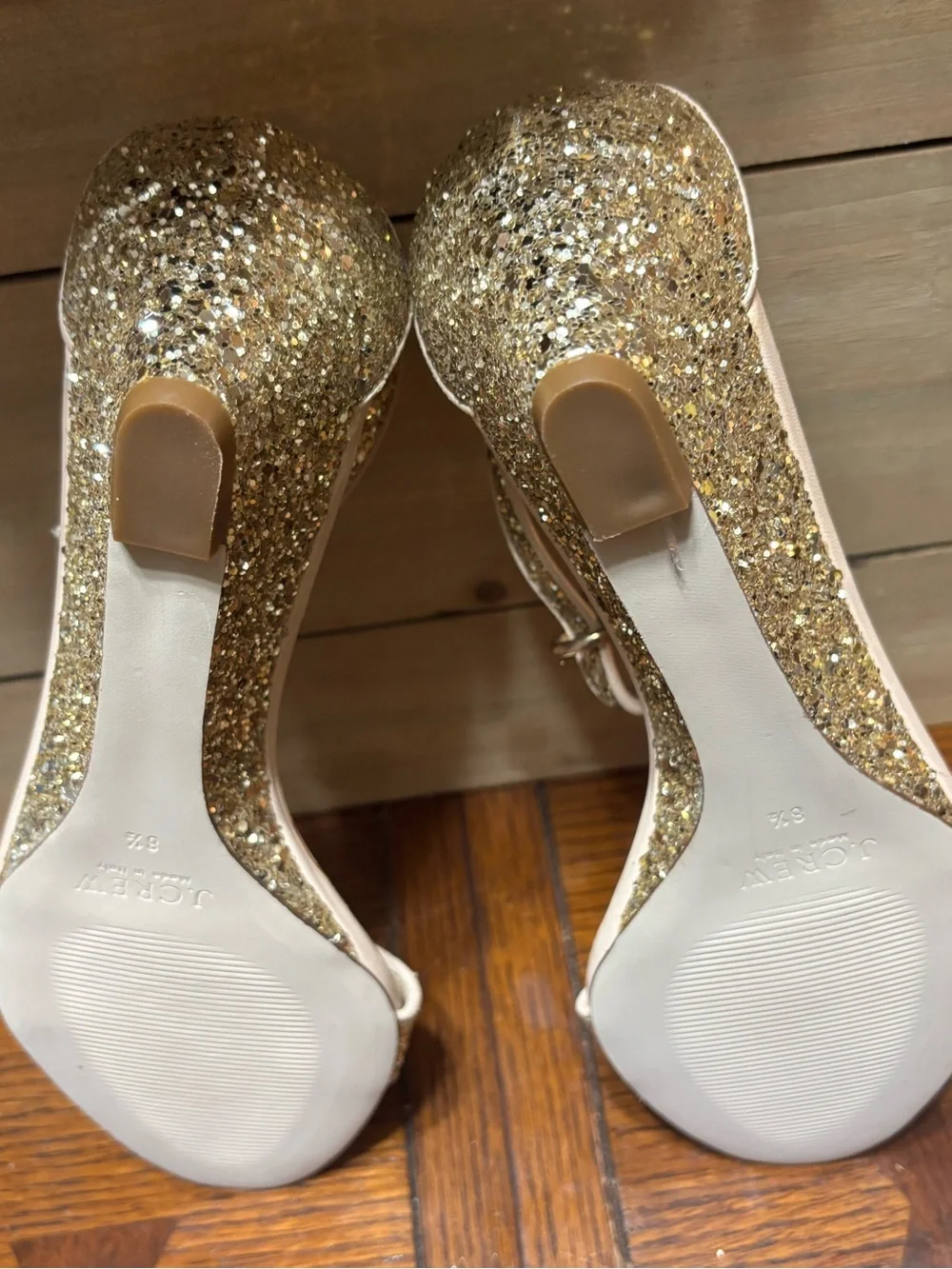 J. Crew sparkling gold